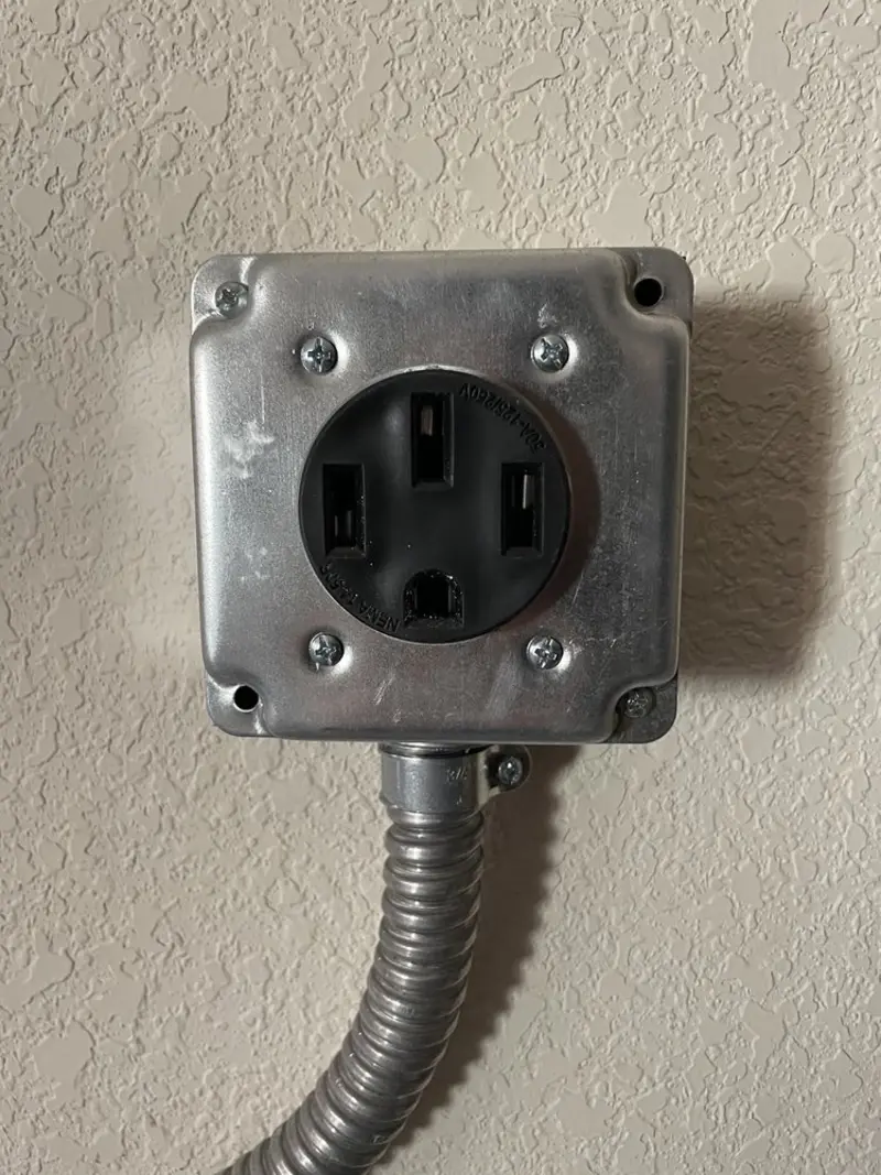 NEMA 14-50 outlet installed for Smart Home Electrical in Palmer Town